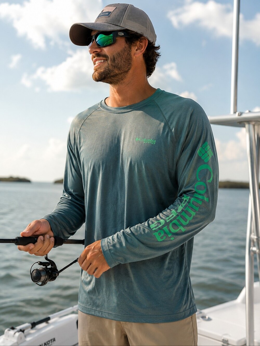 Columbia PFG Fishing Shirt Long Sleeve Performance Outdoor UV Sun Protection